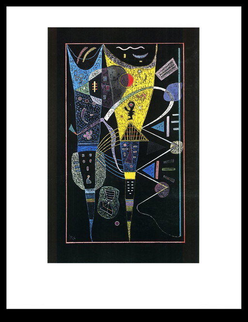 Kandinsky, Wassily - La Tension Double - Estampe