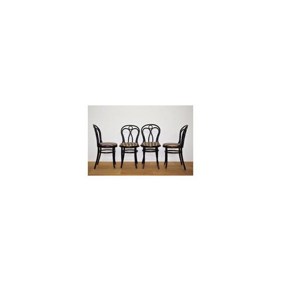 Image 1 of Set of 4 vintage Thonet chairs, 1950s