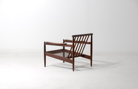 Danish lounge chair in teak and corduroy, 1960s – Armchairs, Textile (photo 4 of 12)
