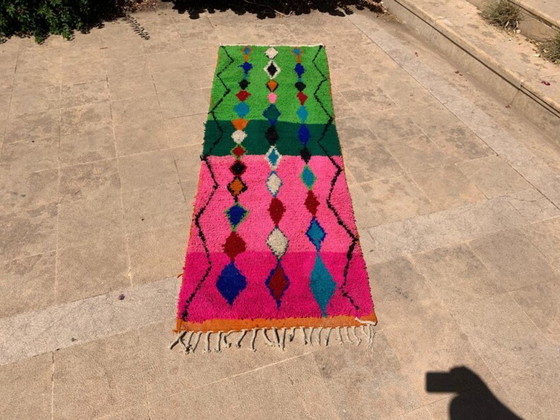 Image 1 of Alfombra de pasillo hecha a mano de 90 cm x 300 cm.