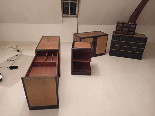 COMPLETE SET Italiaanse Design Kasten (Wortelhout) – Superdeal voor snelle beslisser!