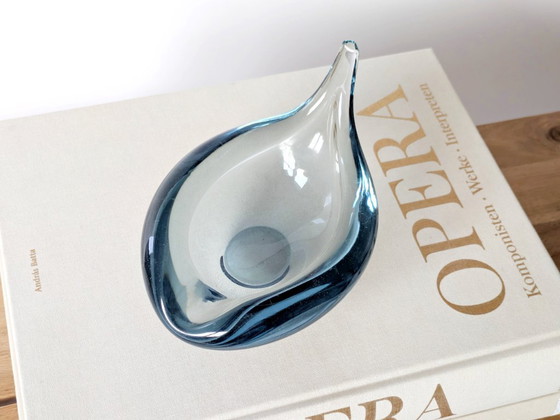 Image 1 of Bol en verre Holmegaard AKVA du milieu du siècle par Per Lütken signé