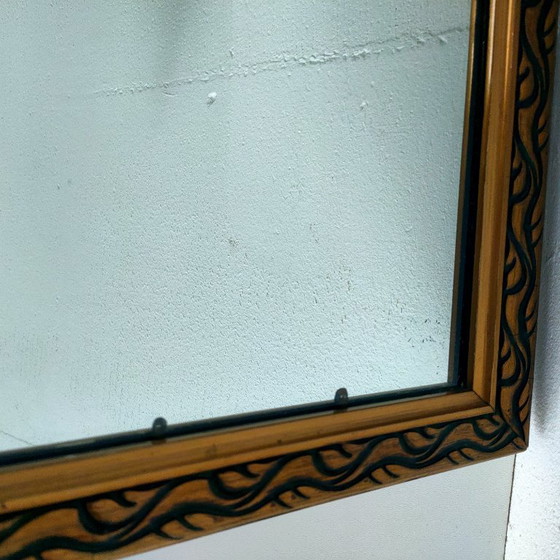 Espejo de cuerpo entero característico del Art Nouveau/Jugendstil (Renacimiento). Espejo de pared (90 x 35 (photo 5 of 12)