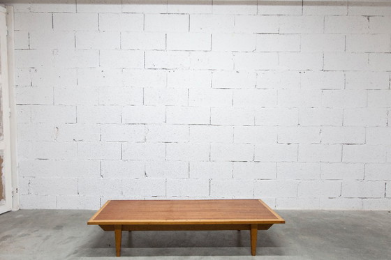 Image 1 of 1970s Scandinavian wardrobe with hanging space, shelf, mirror, 21x126cm, 2 doors