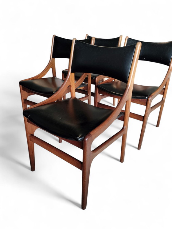 Image 1 of Set vintage di sedie da pranzo danesi, Vestervig Eriksen