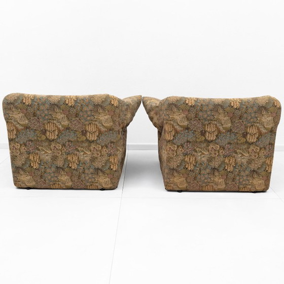 Image 1 of Een paar fauteuils van jacquardstof, Mario Bellini, "Le stelle" B&B Italia, 1970