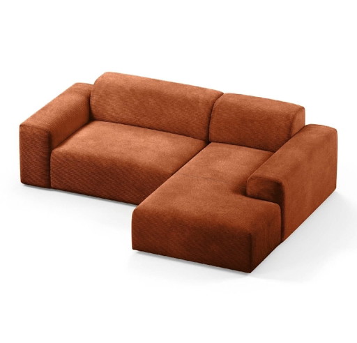 Naduvi Nina Hoekbank Terracotta Roest Corduroy – hoekbanken, Textile (photo 2 of 6)