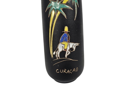 Image 1 of Ruscha Keramik - West Germany - vase - decoration name - 'Curacao' - 60s