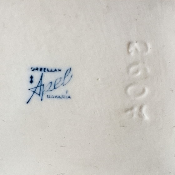 Image 1 of Vintage obelisk 3D vase Apel Bavaria 1970s white ceramic
