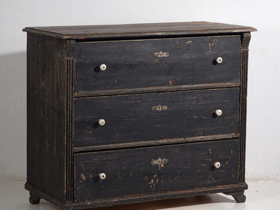 Antique chest of drawers with dark patina (c.1920) #58 (photo 2 of 40)