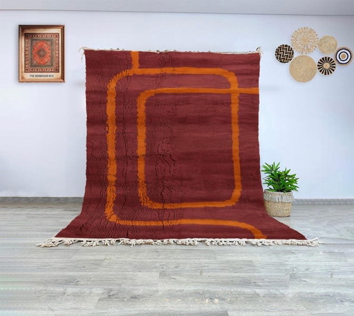 Natural handmade pure wool rug 150x250 cm