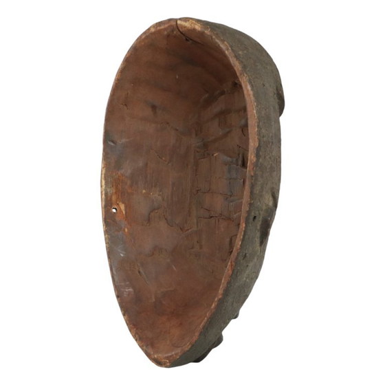 Vintage Afrikaans Masker Wanddecoratie, Decoratieve objecten, Hout, Bruin (foto 10 van 10)