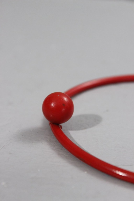 Image 1 of Vintage Time Square quartzklok, ontwerp van Nicolai Canetti uit 1984 in Memphis-stijl.