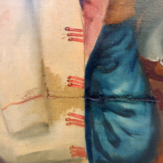 Image 1 of Öl auf Leinwand "Tavernen-Szene" - Ferdinand Tirius (1896-1976)