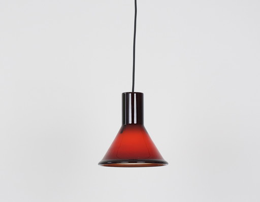 Pair of 2 Danish vintage pendant lamps PT by Holmegaard, 1970s