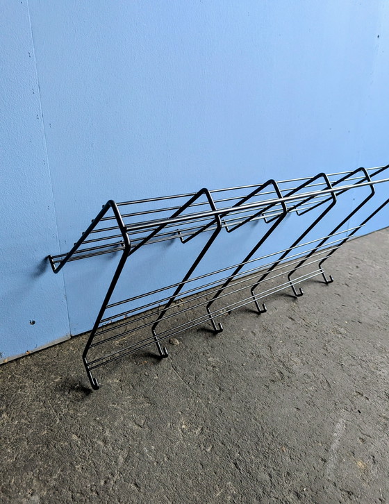 Image 1 of Vintage metal wall coat rack 1970s