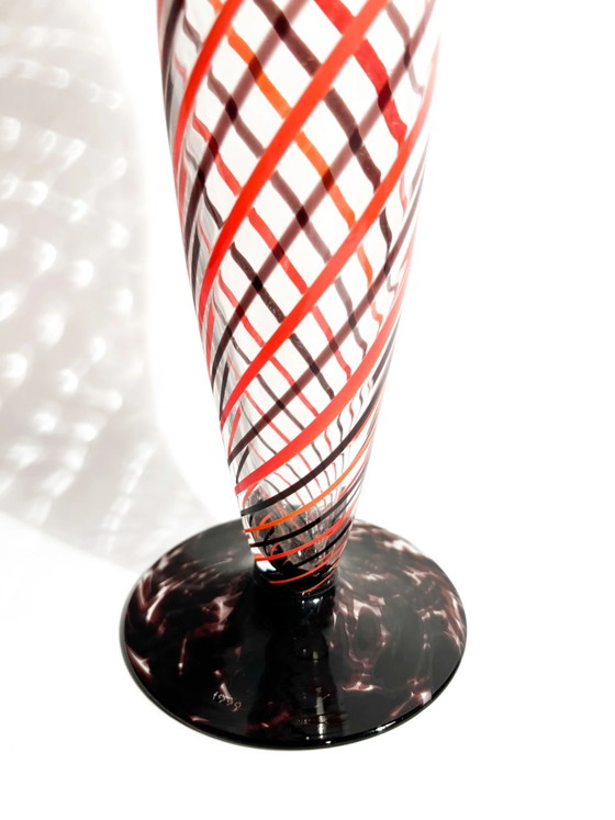 1999 Carlo Moretti Candelabro a Spirale in Vetro di Murano – Moretti (Carlo), Oggetti decorativi, Modern (photo 8 of 10)