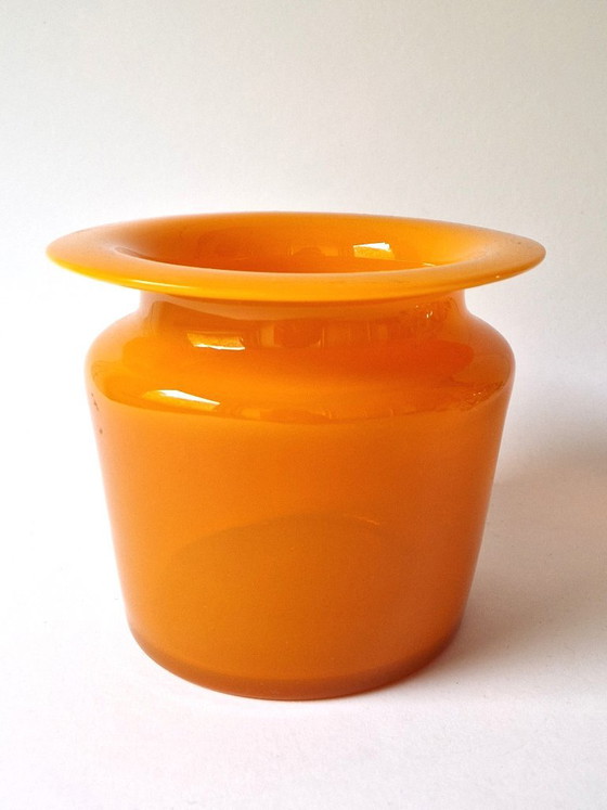 Kosta Boda - Vaso Arancione di Erik Höglund - Firmato - Anni '70 – Vasi, Glass (photo 3 of 6)