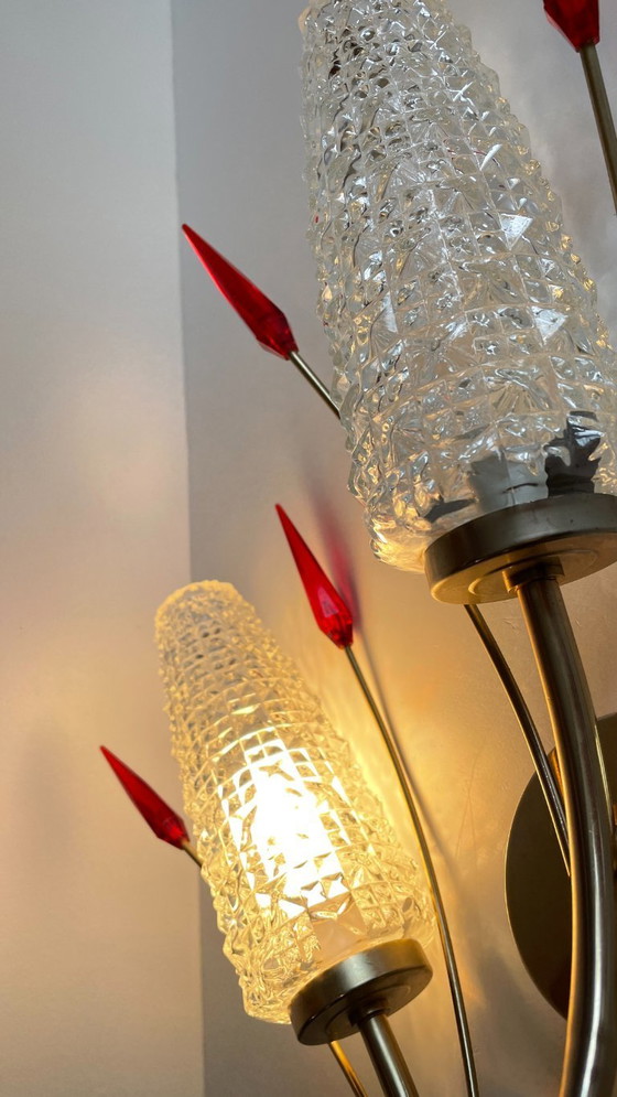 Image 1 of Paar retro 60's wandlampen Frankrijk