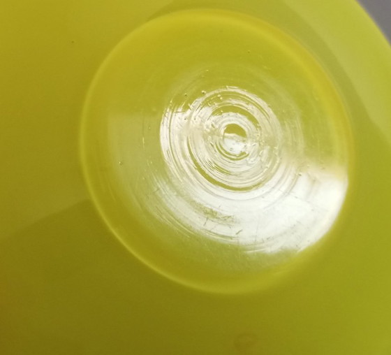 Image 1 of Loetz art-deco tango glazen geel/zwart mokka kopje met schotel 1925