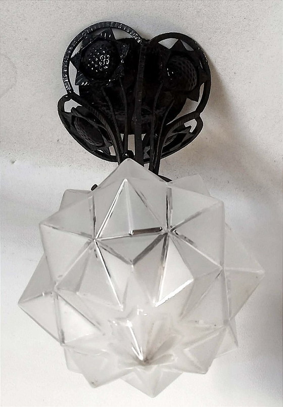 Image 1 of Art Deco pendant light, 45 cm high
