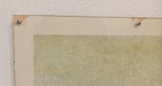 Image 1 of Vintage gesigneerde prent van Rotterdam