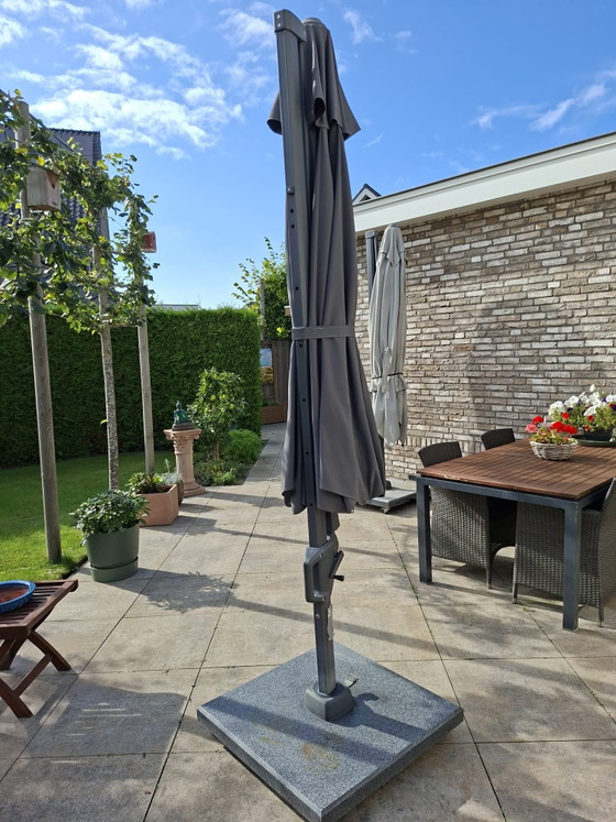 Ombrellone a Braccio con Base – Mobili da giardino, Metal, Stone (photo 3 of 5)