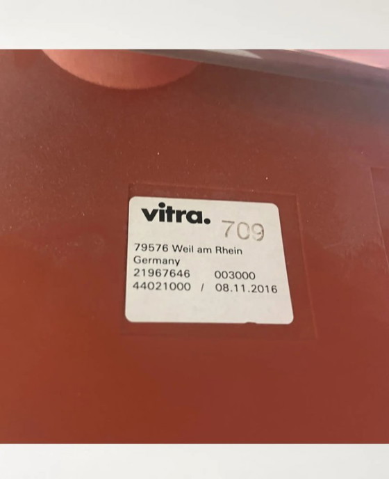 Image 1 of Trona Vitra HAL RE naranja con patas metálicas - Jasper Morrison