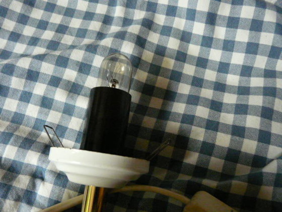 Image 1 of Keramiek en opaline hondenlamp 1960/70 Gesigneerd Bassano Italië