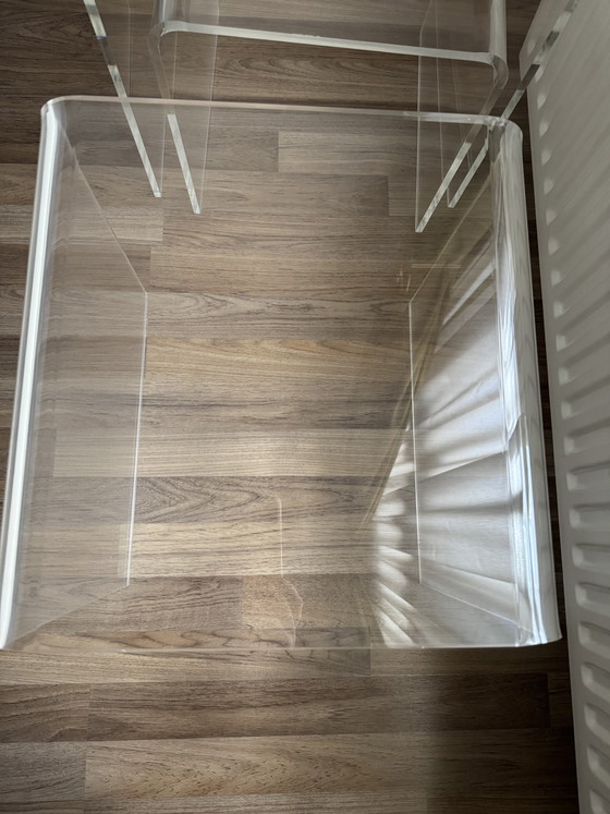 Image 1 of Bought 3 plexiglass side tables at de Bijenkorf