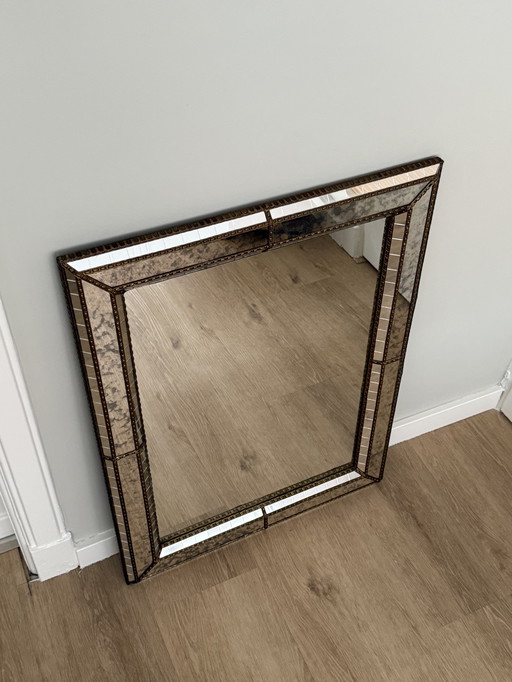 Vintage trapezium spiegel