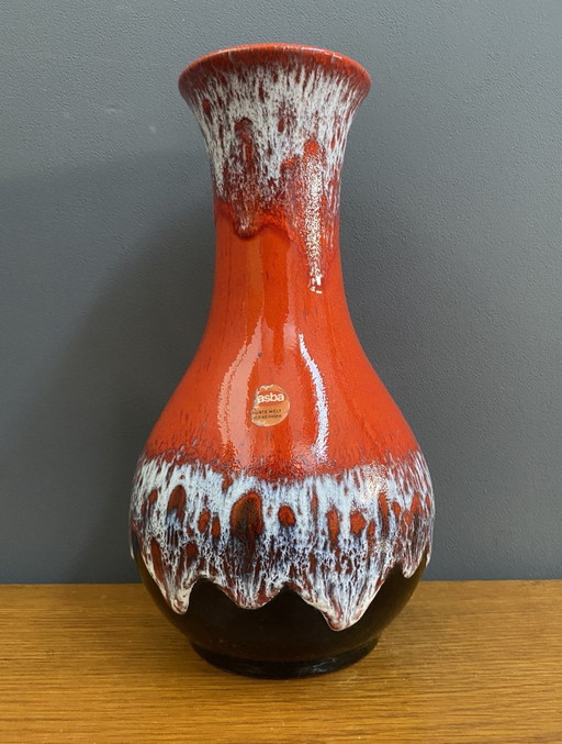 Vase de Jasba Allemagne années 1970 modèle 46-1028