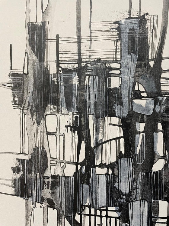 Image 1 of Natia Antadze Abstracte compositie XXL