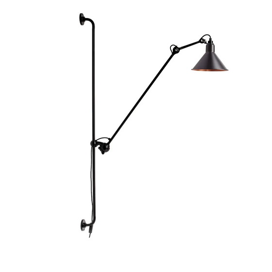 Image 1 of 2 pieces DCWéditions wall lamps black Lampe Gras Conic no. 214