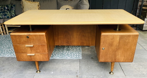 BUREAU EN POLY-Z DE DESIGN HOLLANDAIS DU MILIEU DU SIÈCLE PAR A.A. PATIJN POUR ZIJLSTRA JOURE