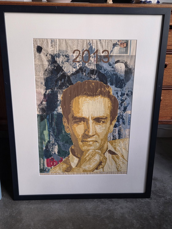 Image 1 of Salvatore Masciullo verf op krant 