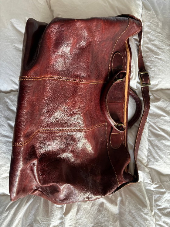 Image 1 of Borsa da weekend in pelle italiana, mai usata