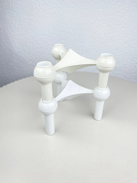 Image 1 of 2 candelabros modulares blancos Stoff Nagel