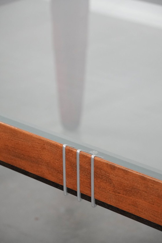 Image 1 of Mesa de centro de diseño Art Déco de Schuitema de la serie Decoforma con tablero de cristal