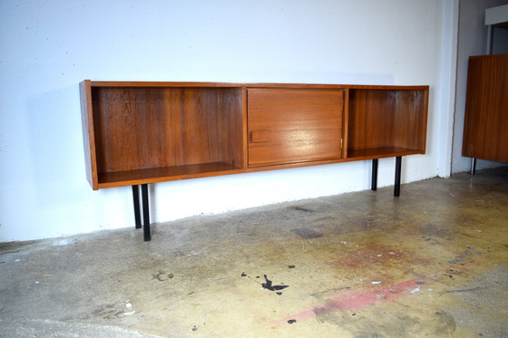 Image 1 of 1960s Danish Teak Sideboard Vintage Cabinet Mid Century Shelf Shelf 