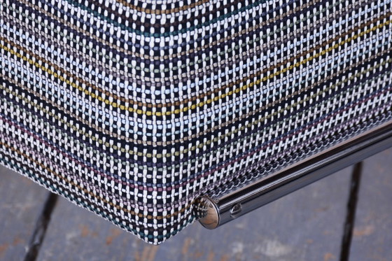 Restored Bauhaus Armchair With Stool, By W. Gispen, Mücke-Melder, Czech, 1930s – Textile, Wood (photo 18 of 19)