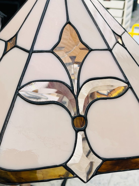 Lampada a sospensione Tiffany Fleur de Lys Art Deco – Lampade a sospensione, Glass (photo 15 of 17)