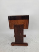 Tavolino laterale vintage in legno in stile Art Déco