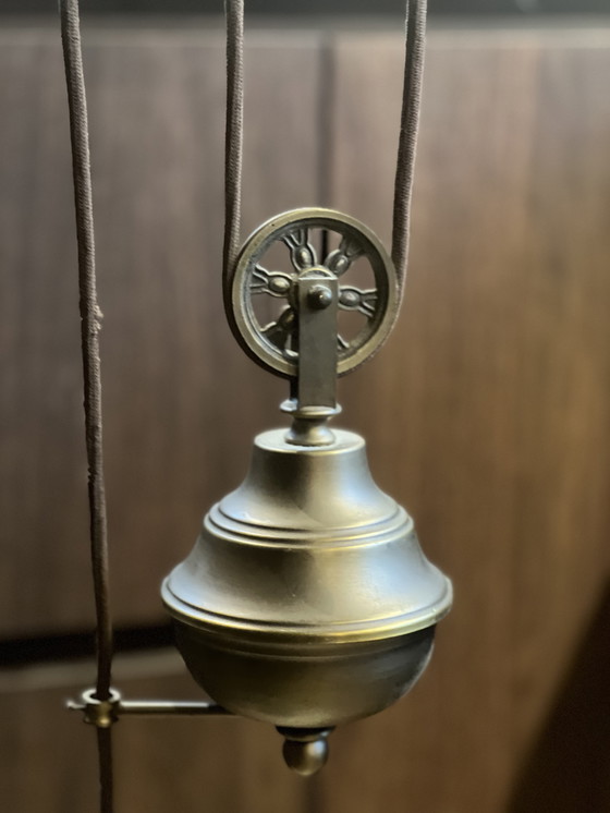 Image 1 of Bronzen katrollamp / hanglamp 