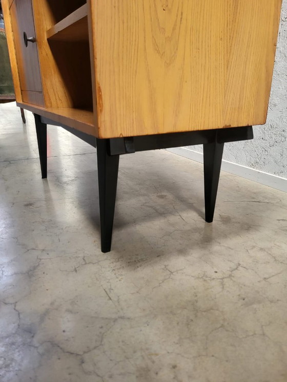 Image 1 of Vitrine haute vintage – années 1950/60 – style moderne du milieu du siècle