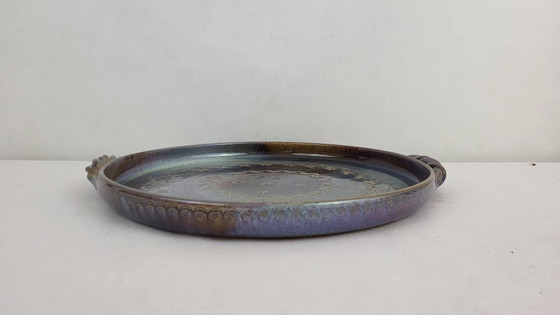 Vassoio in gres firmato Auger / Puisaye – Accessori da tavola, Porcelain, Vintage (photo 4 of 7)