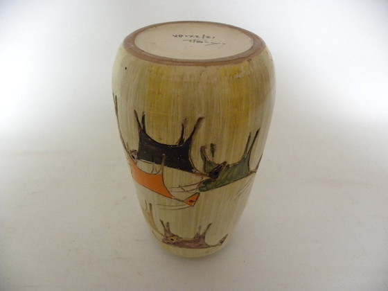 Aldo Londi - Vaso Bitossi Stambecchi con stambecchi – Vasi, Ceramica (photo 7 of 12)