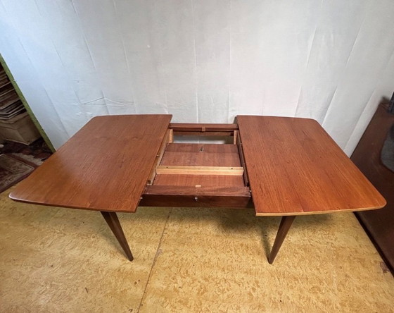 Image 1 of Mid-Century Retro Vintage Teak Extending Dining Table by Elliots of Newbury,1960  Danishlegant dining table by Elliots of Newbu
