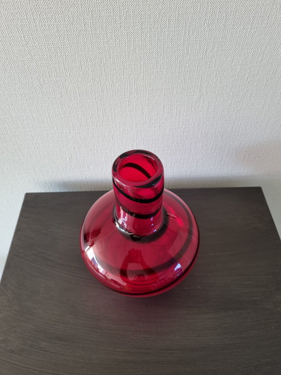 Image 1 of Gran jarrón de Murano con espirales de los años ochenta