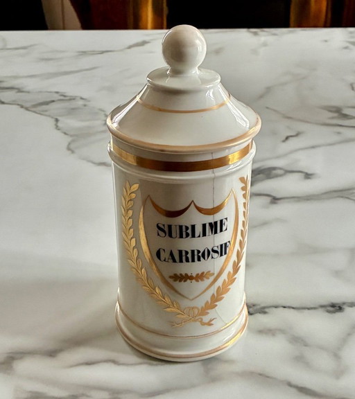 barattolo da farmacia d'epoca